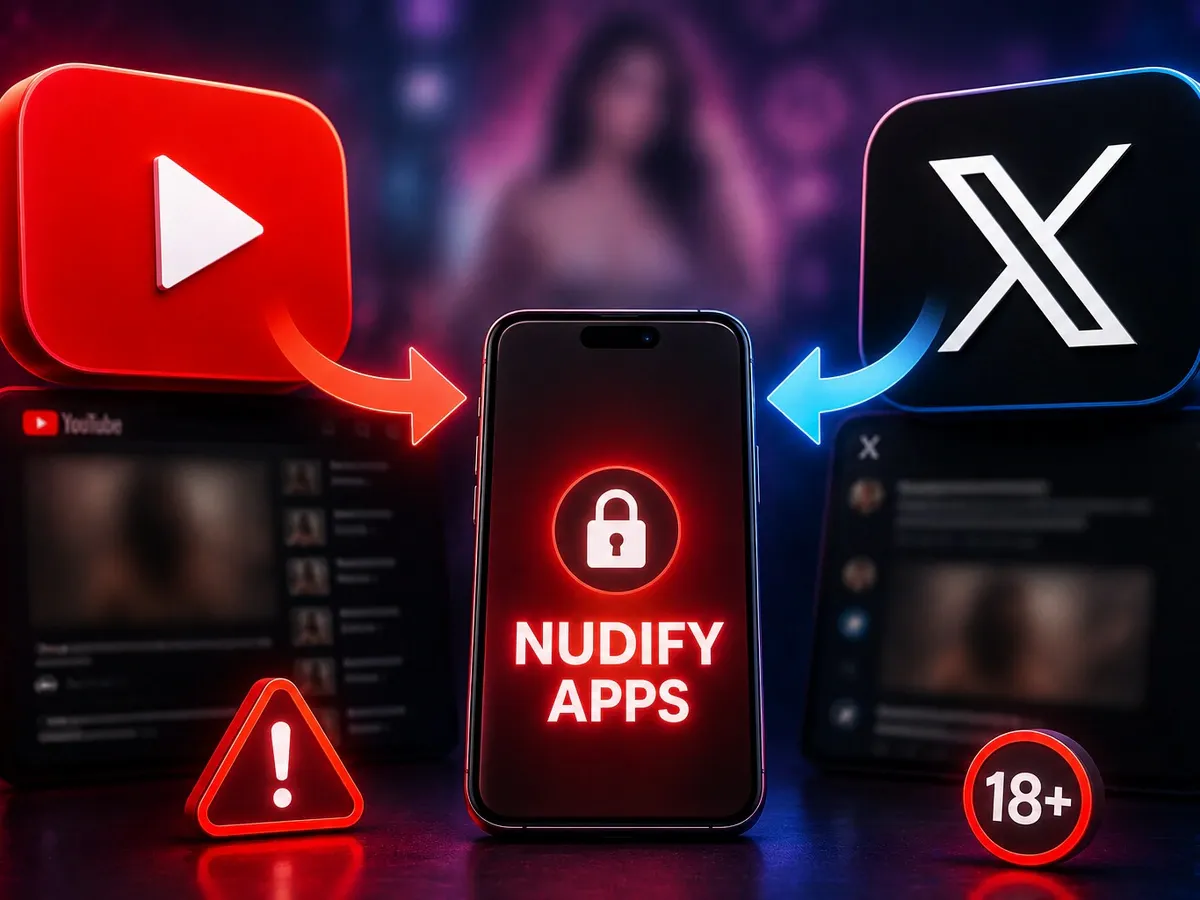 YouTube and X in hot water for sending hundreds of thousands of users to sites that generate 'nude' images.